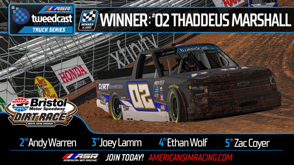 Thaddeus Marshall Goes Big on the Bristol Dirt And Gets First Win ...